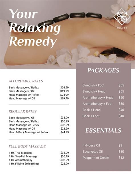full body massage prices near me.